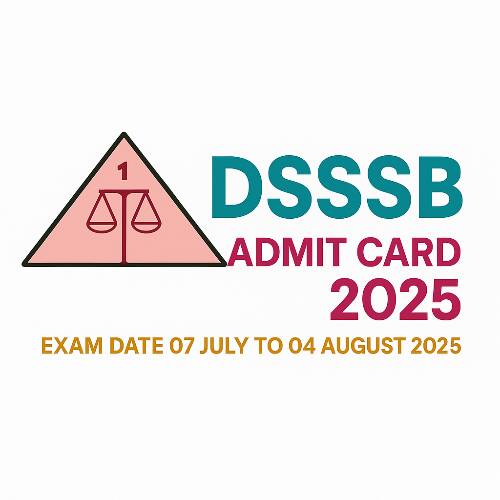 DSSSB Admit card 2025